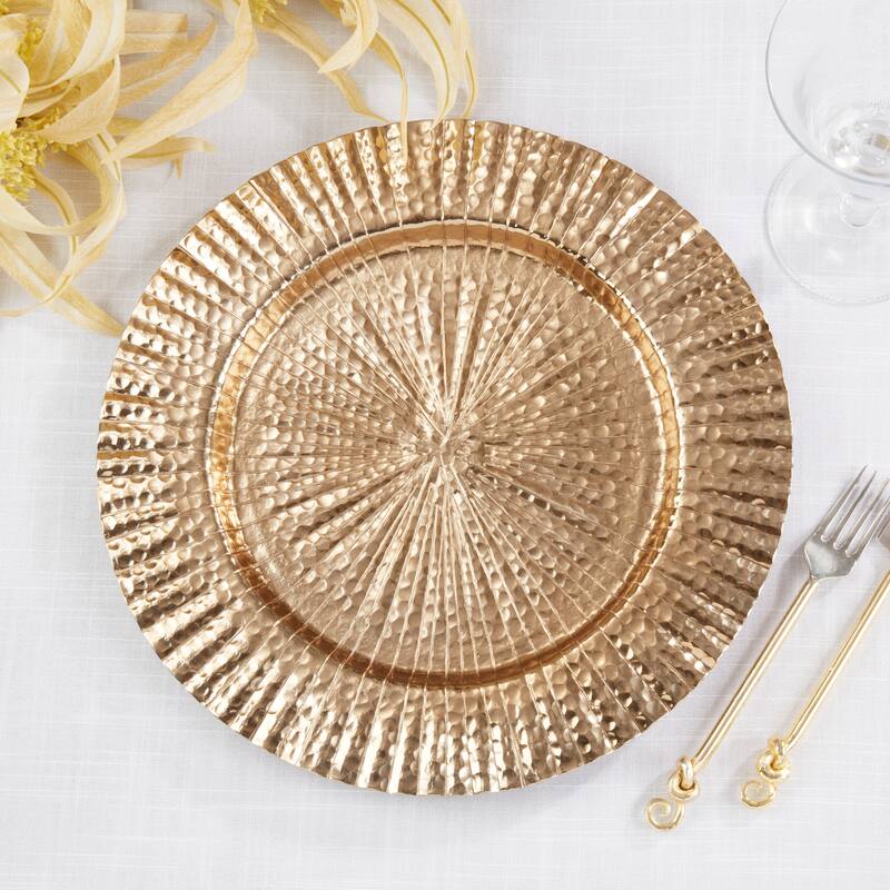 Ribbed Border Charger (Set of 4) - 13"