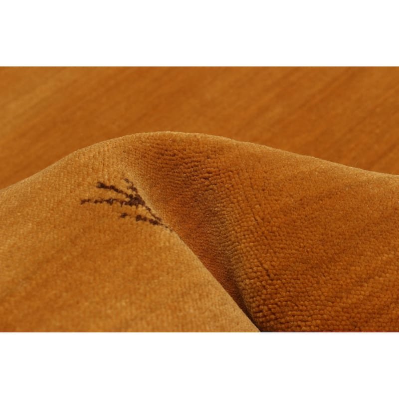 Kashkuli Gabbeh Gold Rug 2'5" x 7'8" - 2'5 x 7'8