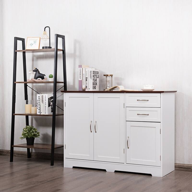 Gymax Buffet Storage Cabinet Console Table Kitchen Sideboardd Home