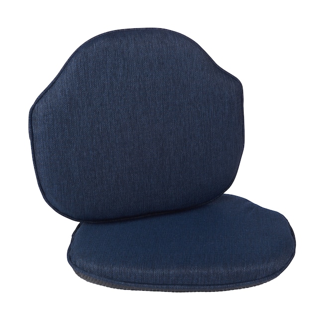 Klear Vu Gripper Omega Windsor Chair Cushion Set (Set of 2) - Indigo