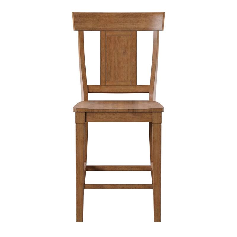 Eleanor Panel Back Wood Counter Chair (Set of 2) by iNSPIRE Q Classic