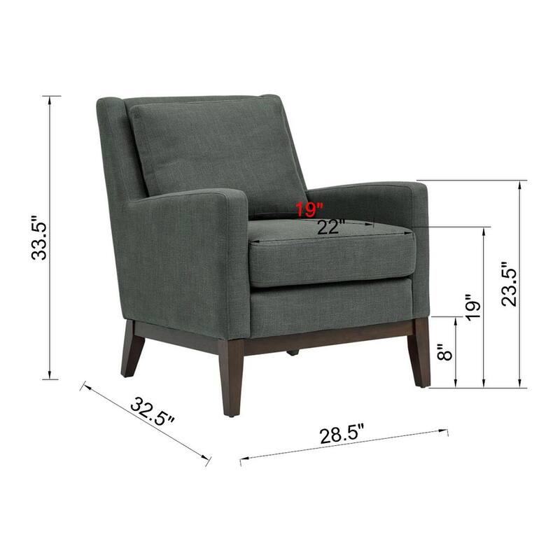Accent Chair in Dark Grey