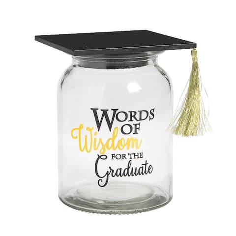 Words of Wisdom Graduation Jar, Graduation, Home Decor, Gifts, 1 Piece