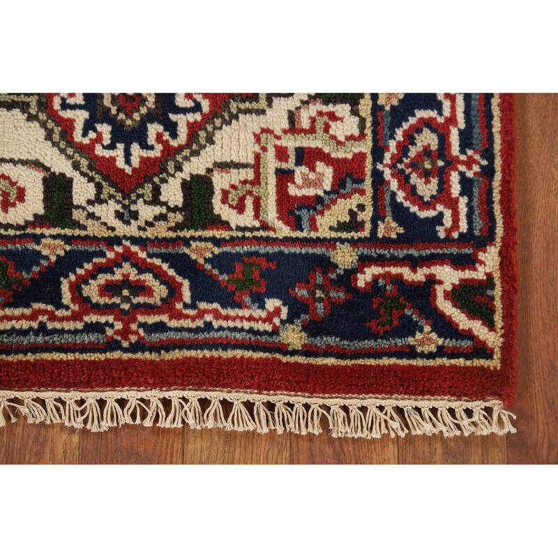 Geometric Heriz Serapi Accent Rug Handmade Wool Carpet - 2'0" x 3'0"