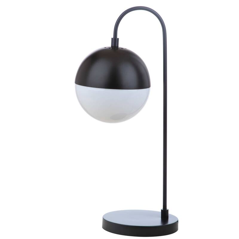 SAFAVIEH Lighting 21-inch Mid-Century Black Cappi LED Task Table Lamp - 9.75"x7"x20.5"