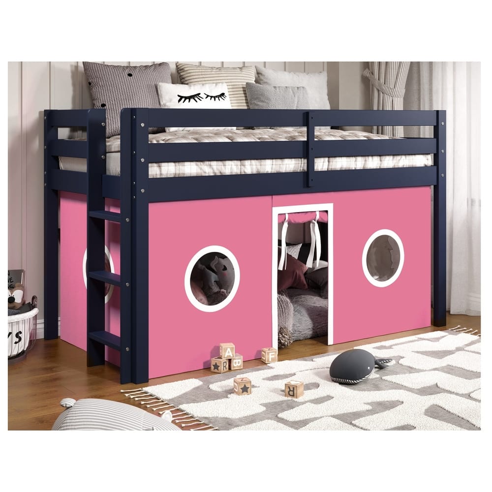 Taylor & Olive Trillium Low Loft Twin Bed with End Ladder