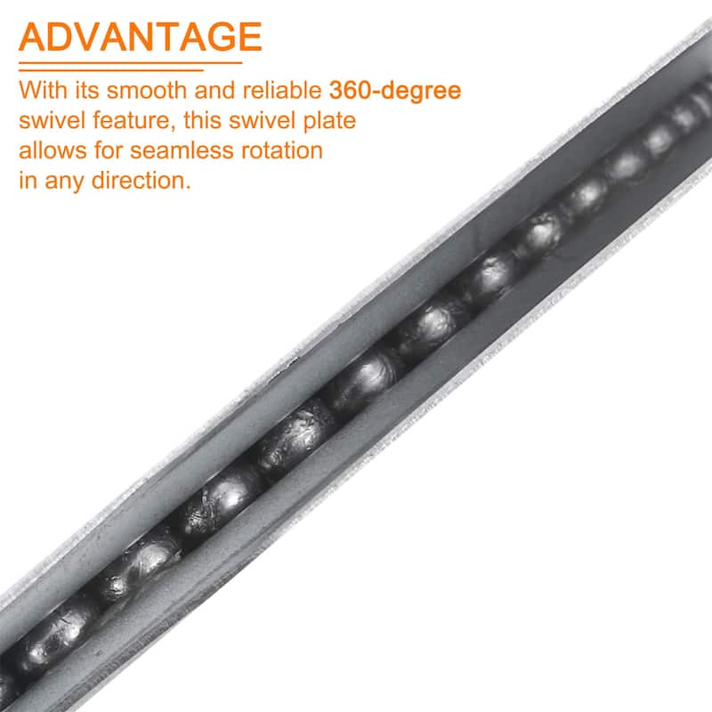 Lazy Susan Hardware, 2Pcs 8 Inch Iron Round Ball Bearing Rotating Plate - Silver