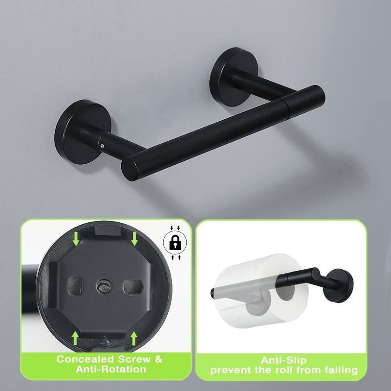 Two Post Wall Mount Toilet Paper Holder