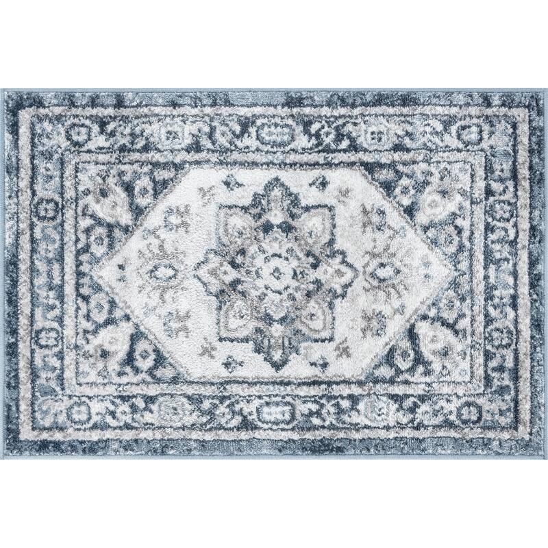 Linx Shabby Chic Medallion Indoor Area Rug