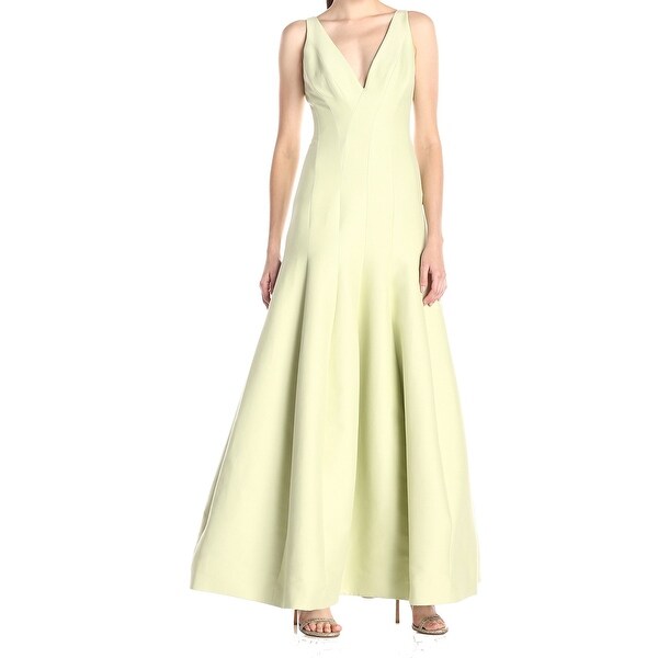 halston green dress