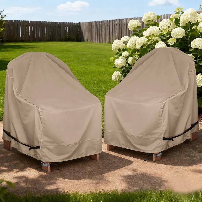 Waterproof & UV-Resistant Heavy-Duty Patio Chair Covers (Set of 2) - All-Weather Protection & Easy to Clean