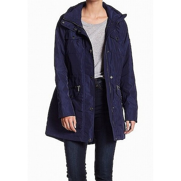 michael kors funnel neck hooded anorak