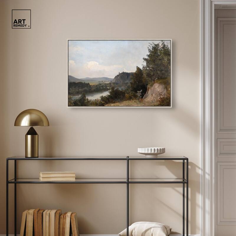 Hilltop Tower View I Canvas by Art Remedy