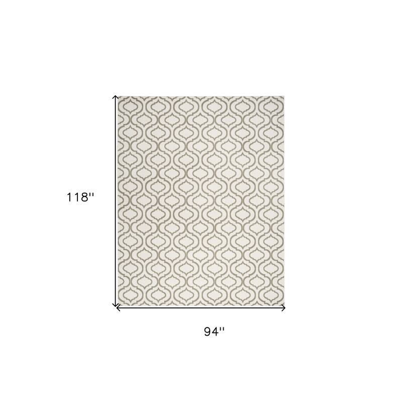 Jiri Power Loomed Non Skid Stain Resistant Area Rug By HomeRoots - 118' X '94' X '0.5