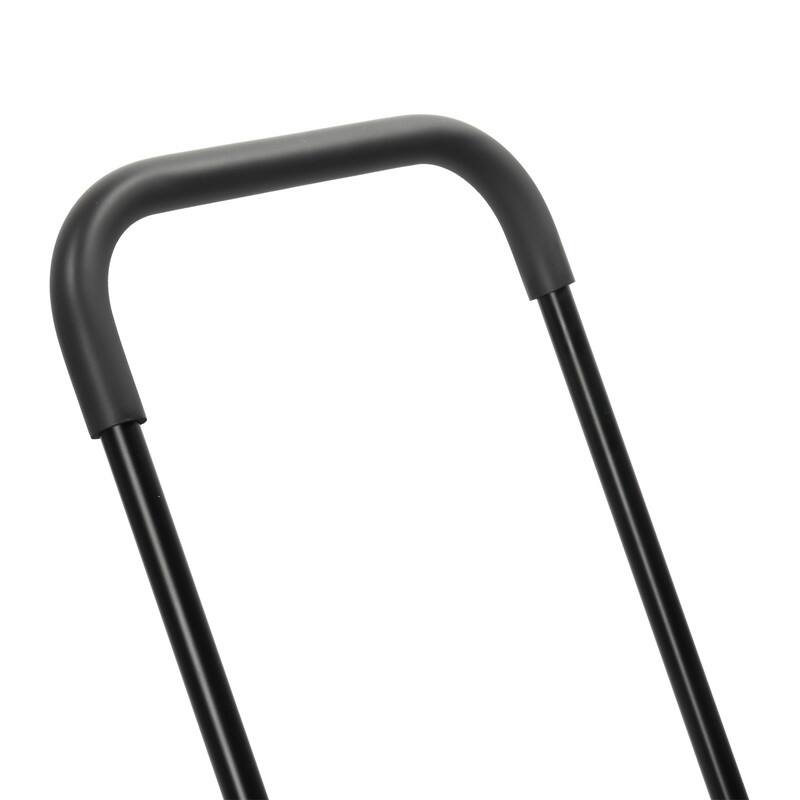 39 in. Black Snow Shovel Rolling Snow Pusher with 2 Wheels - 37.37 x 7.87 inch