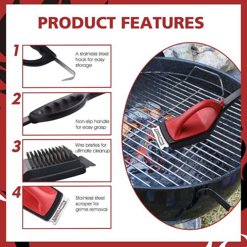 Royal Gourmet Grill Cleaning Brush Set
