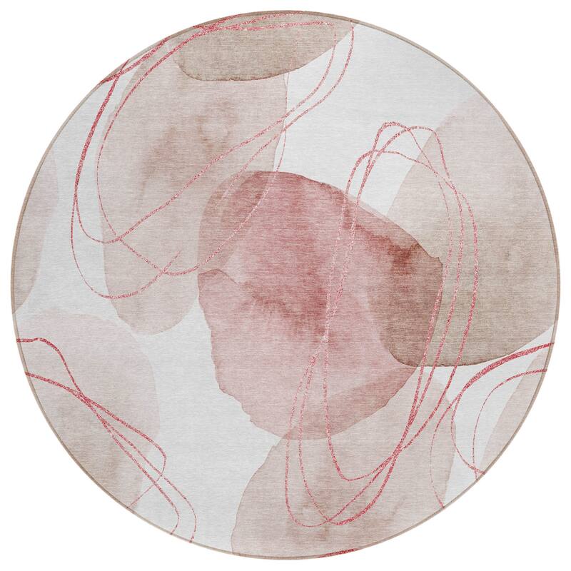 Alvaz Modern Art-Inspired Weather Resistant Trendy Modern Outdoor Rug