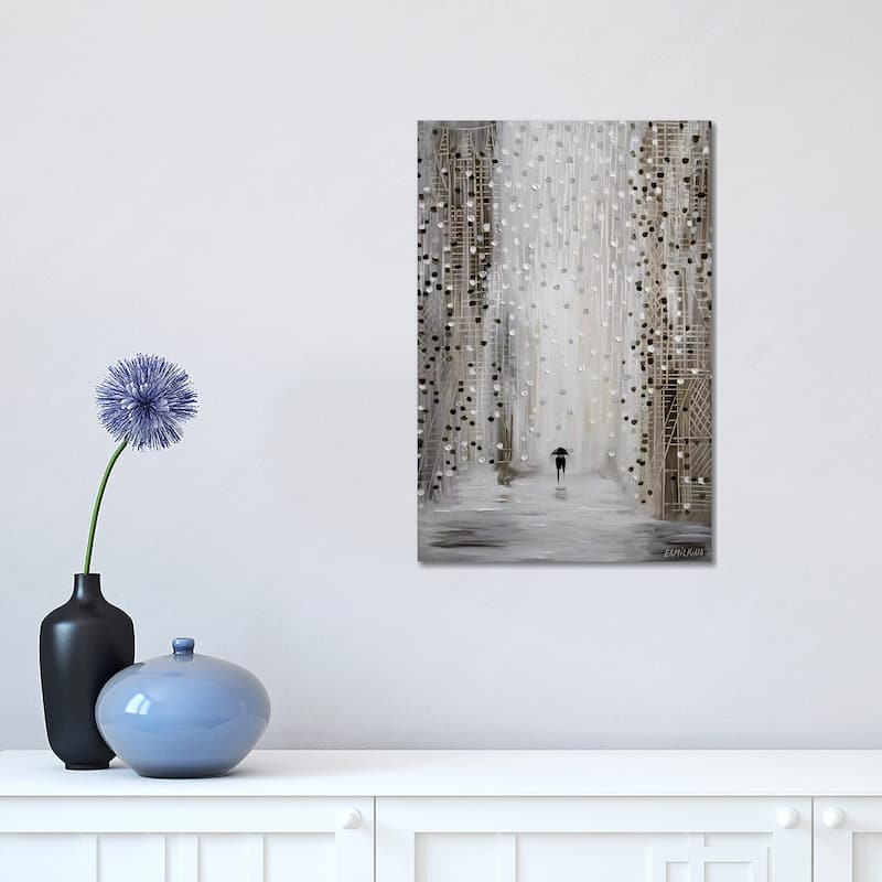 iCanvas "Under The Rain" by Ekaterina Ermilkina Canvas Print - 18x12x1.5
