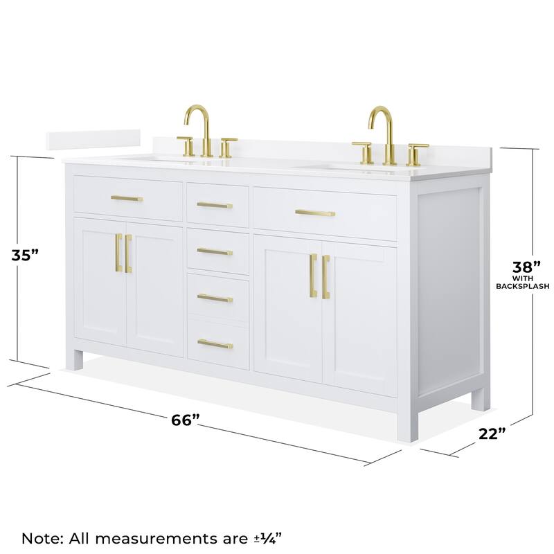 Wyndham Collection WCG2424-66D-QTZ-US3MXX Beckett 66" Free Standing