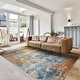 preview thumbnail 173 of 173, Gertmenian Crystal Print Soft Flat Pile Polyester Slip Resistant Washable Indoor Printed Area Rug Collection 6' x 9' - Kaori Multi - Rectangle