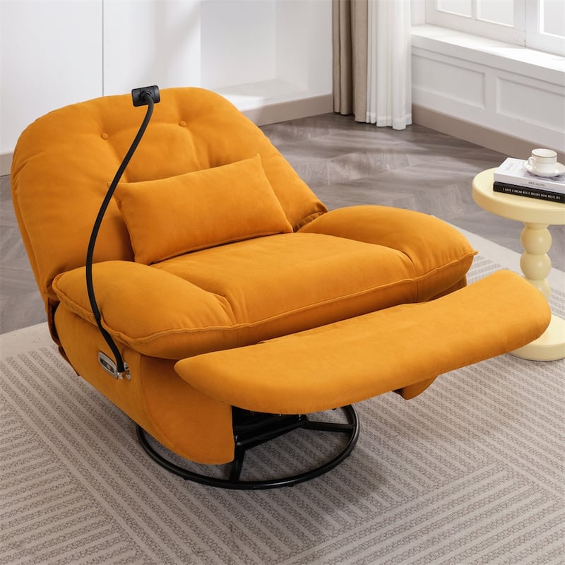Power Recliner Swivel Glider USB Charger with Bluetooth Music Player