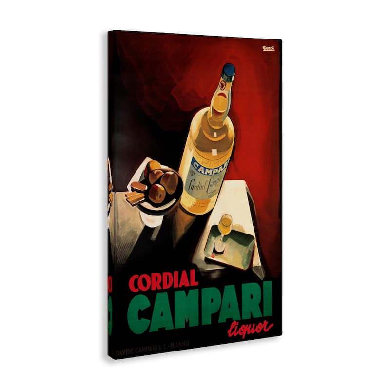 Stupell Vintage Campari Wine Canvas Wall Art Design By Marcus Jules