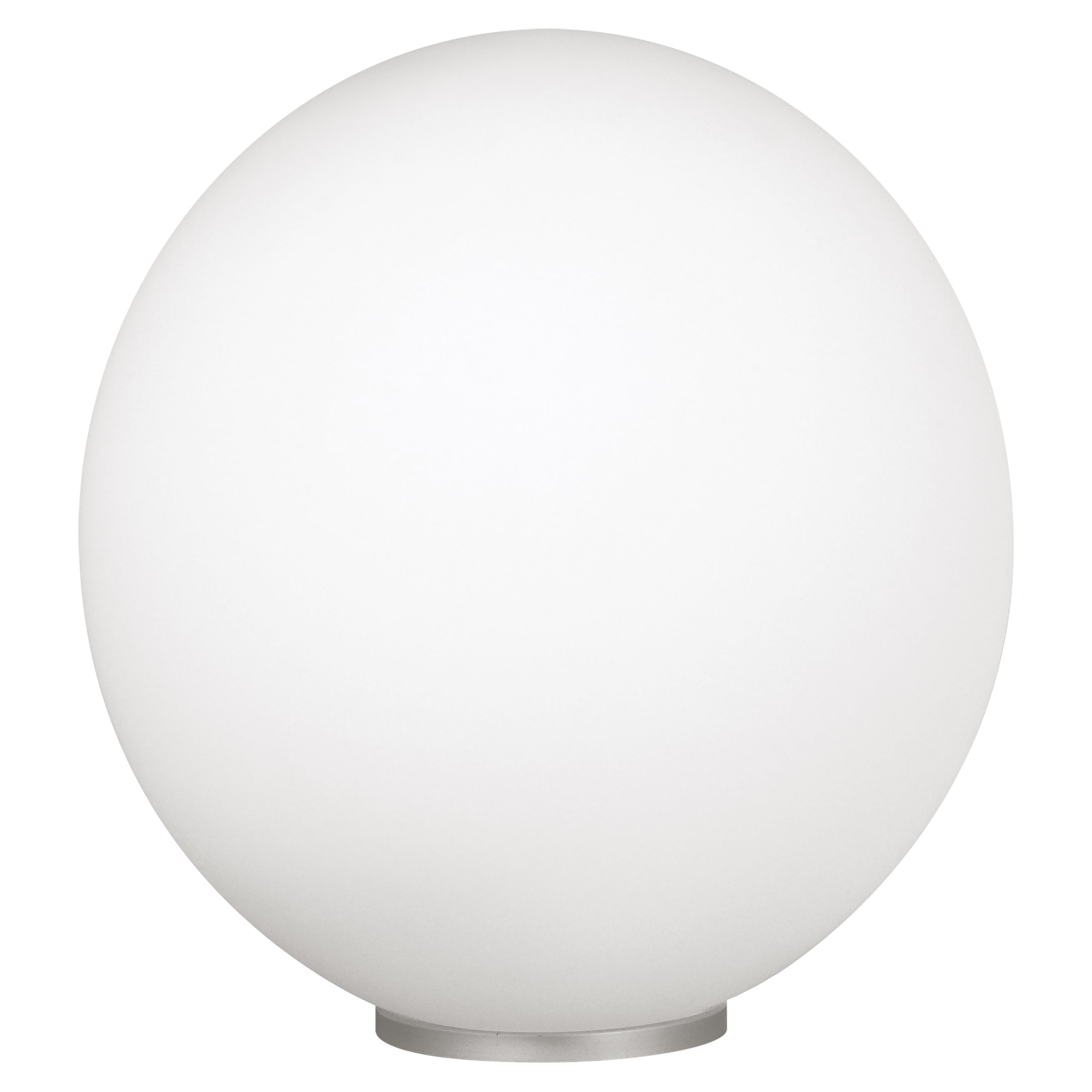 Eglo Rondo White Table Lamp with Silver Finish