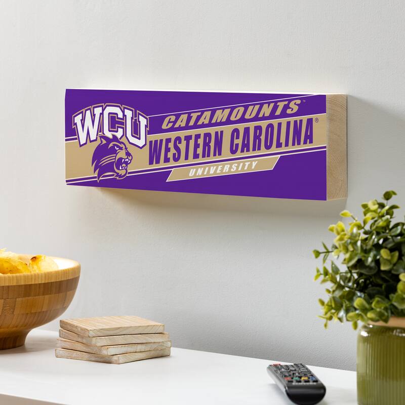 Western Carolina University Wooden Tabletop Mantel Shelf Sign
