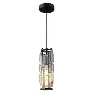Modern black pendant lighting modern crystal pendant lamp adjustable lighting fixture