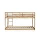 preview thumbnail 26 of 38, Artsy Solid Wooden Twin over Twin Bunk Bed with Ladder, Upper and Bottom Bed Platforms crafted with Strengthened Slats