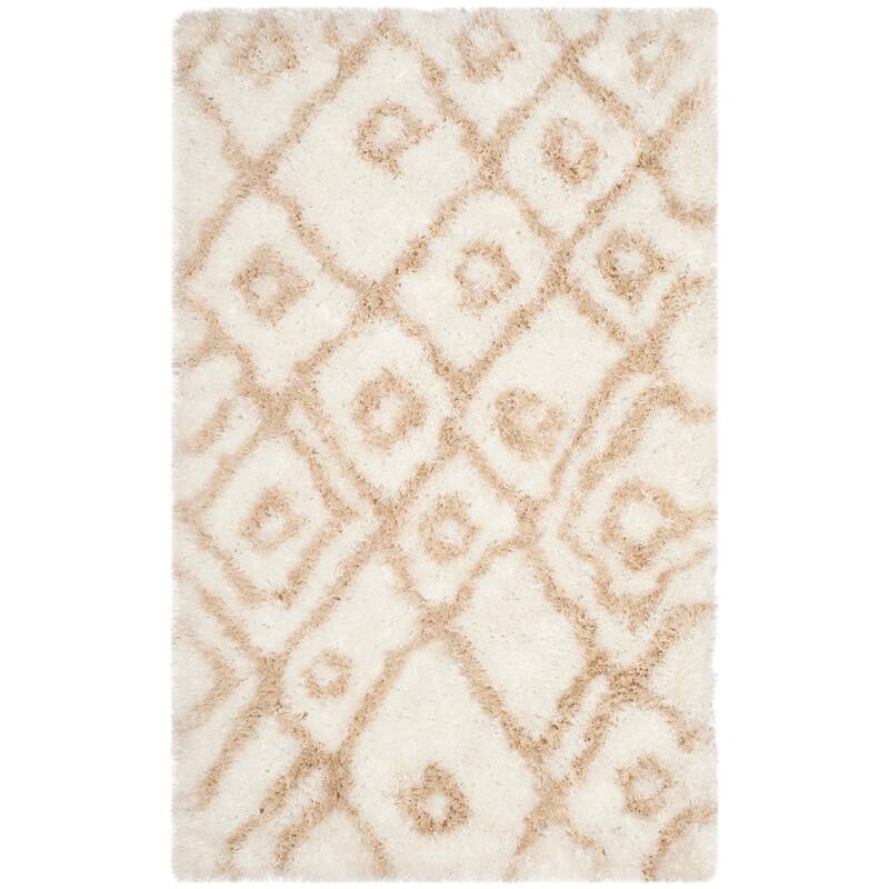 SAFAVIEH Handmade Toronto Shag Delaney Polyester Rug