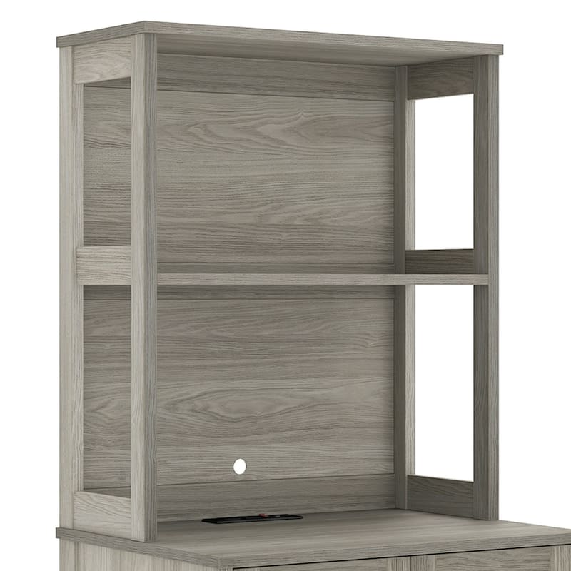 Moasis 71" Tall Hidden Cat Litter Box Enclosure Furniture with Charging Station for Self-Cleaning Litter Boxes