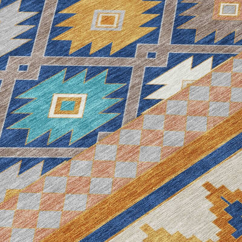 Machine Washable Indoor/ Outdoor Global Clemente Chantille Rug