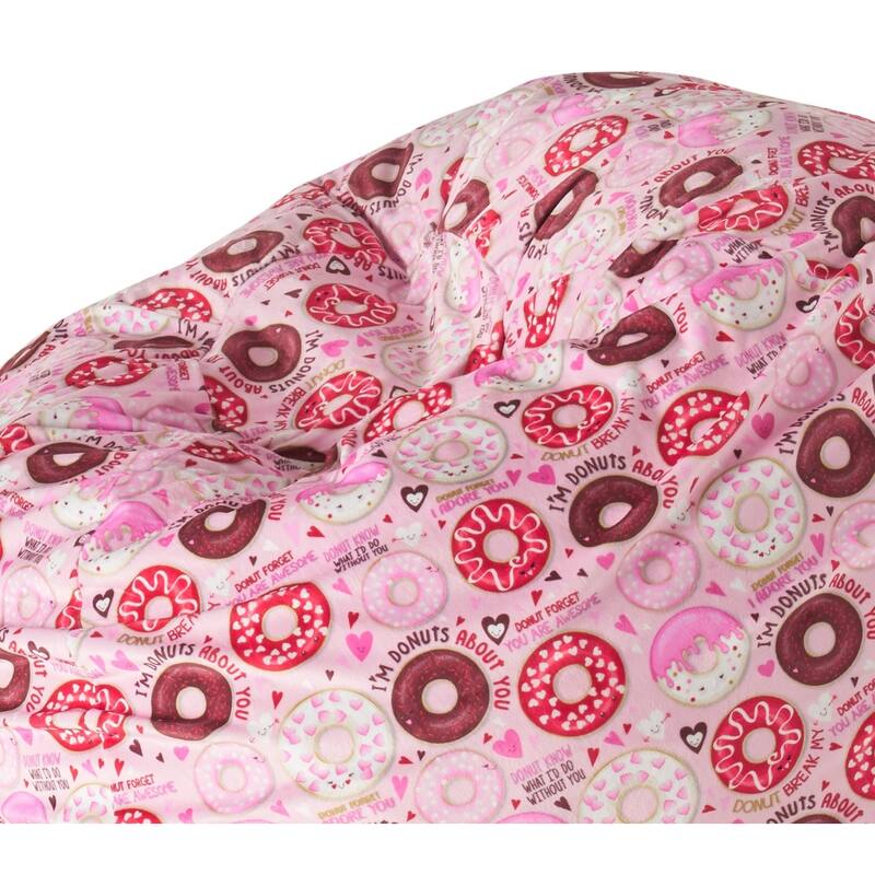 Comfortable Plush Rounded Bean Bag for Relaxation, Versatile and Stylish