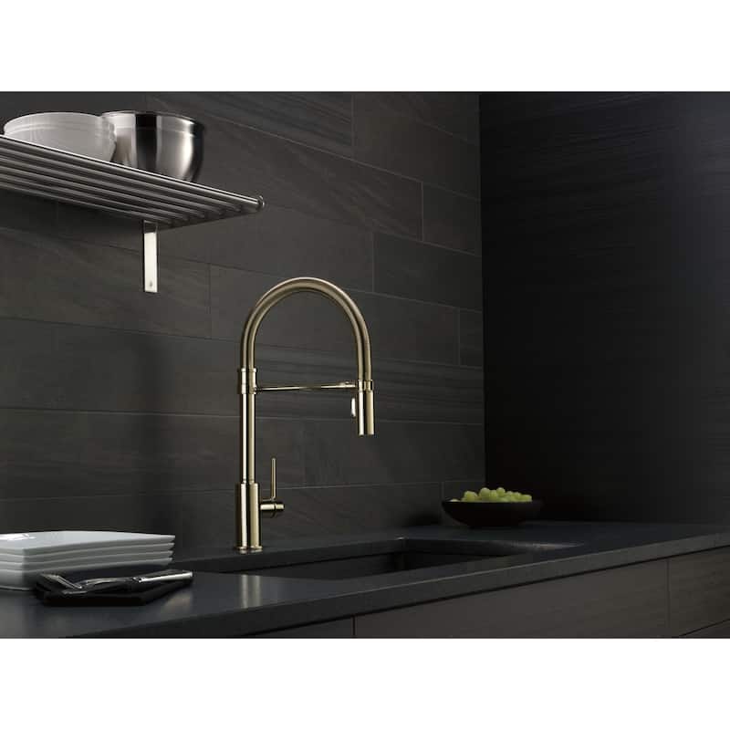 Delta Trinsic Pro Pre-Rinse Pull-Down Kitchen Faucet with Magnetic