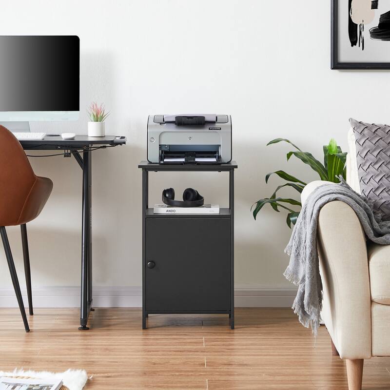 VECELO Modern Nightstands with Storage Cabinet, Nightstands Set of 2