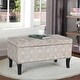 preview thumbnail 16 of 25, Adeco Storage Ottoman Bench Fabric Patterned Rectangular Toy Chests