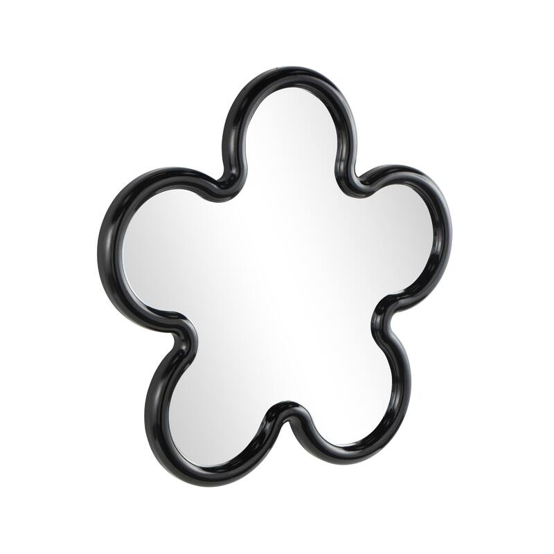 Black or White Wood Large Star Room Wall Mirror