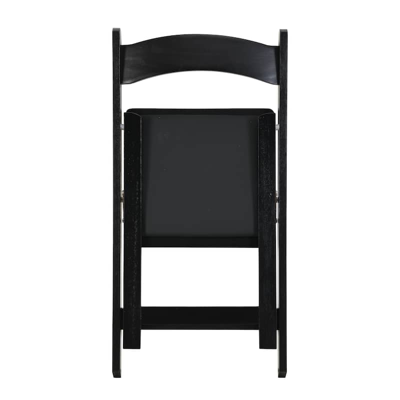 Modern 16.1" Folding Accent Chair with Solid Wood Frame for Dining Room (Set of 4)
