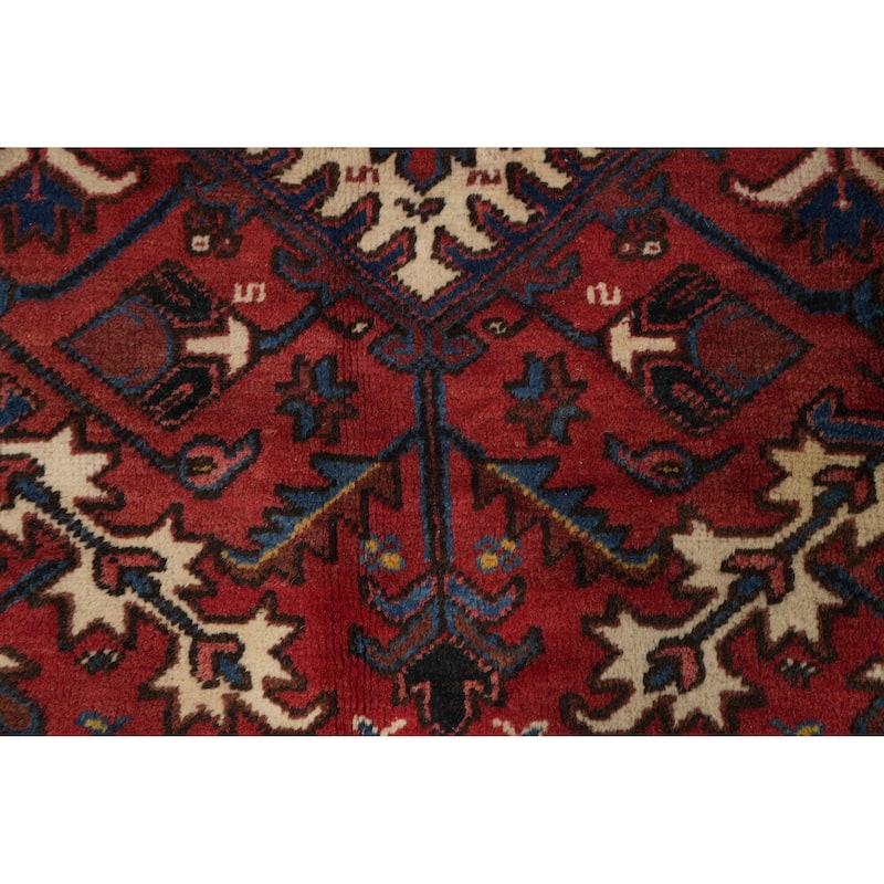 Hand Knotted Oriental 100% Wool Carpet Traditional Medallion Beige & Ivories Heriz Area Rug - 21' 3'' X 11' 5''
