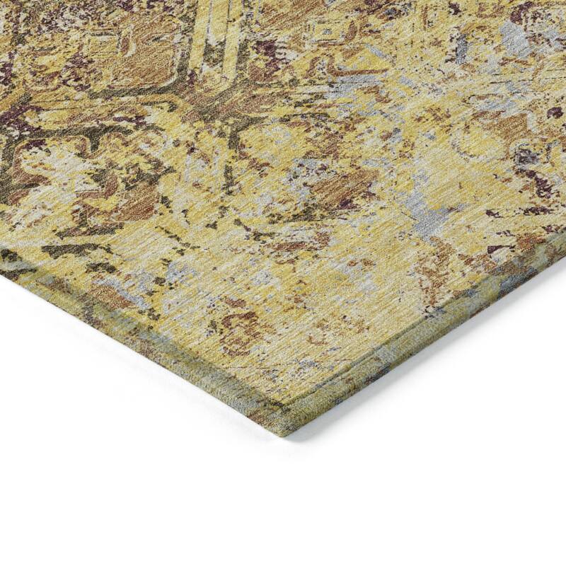HomeRoots Geometric Transitional Rectangle Outdoor Rug