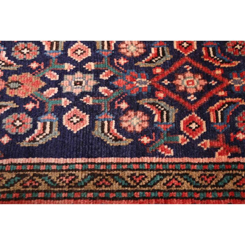 ECARPETGALLERY Hand-knotted Andelz Dark Navy Wool Rug - 3'9 x 10'8