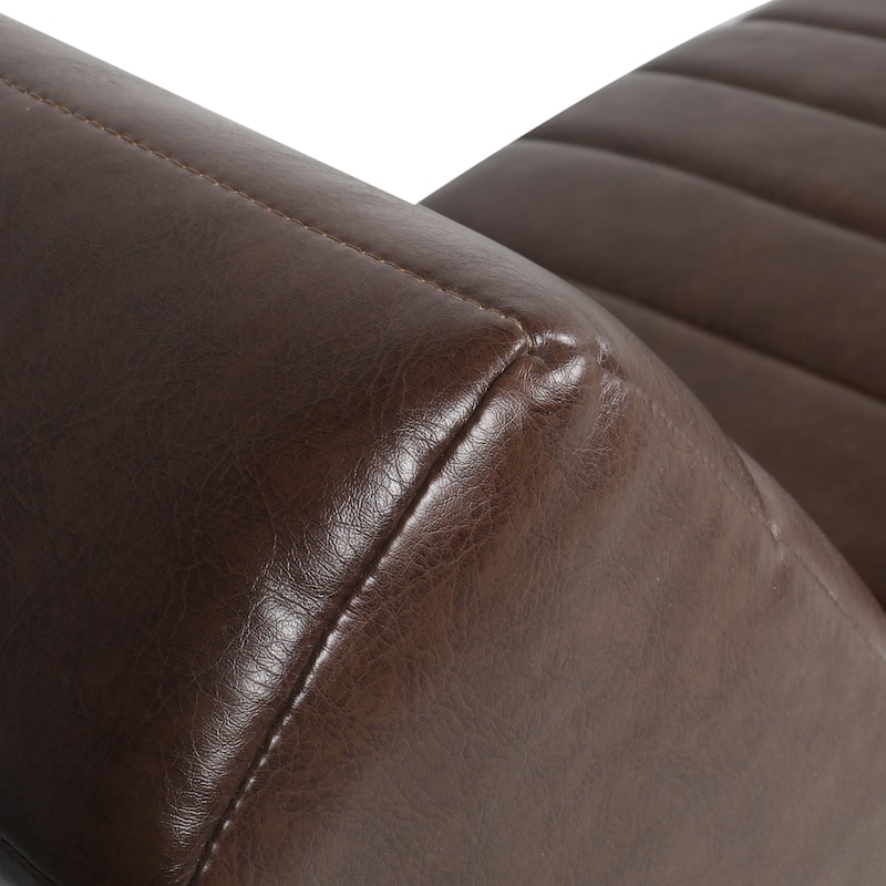 Stillmore Indoor Upholstered Channel Stitch Chaise Lounge by Christopher Knight Home