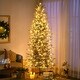 preview thumbnail 7 of 7, Beautiful 7.5ft Snow Flocked Prelit Artificial Christmas Tree with 350 Clear Lights,Auto Open,Extra Bulb