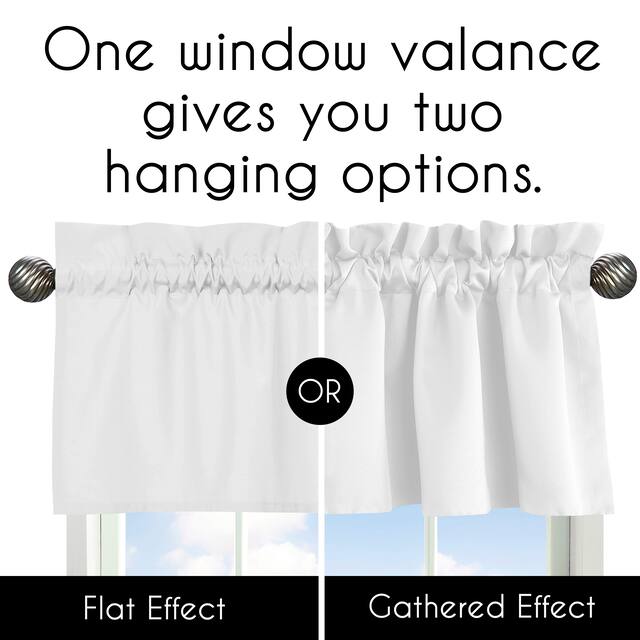 Mint Green Window Curtain Valance - Solid Color Shabby Chic for Boho Watercolor Butterfly Floral Collection Tiered Ruffled