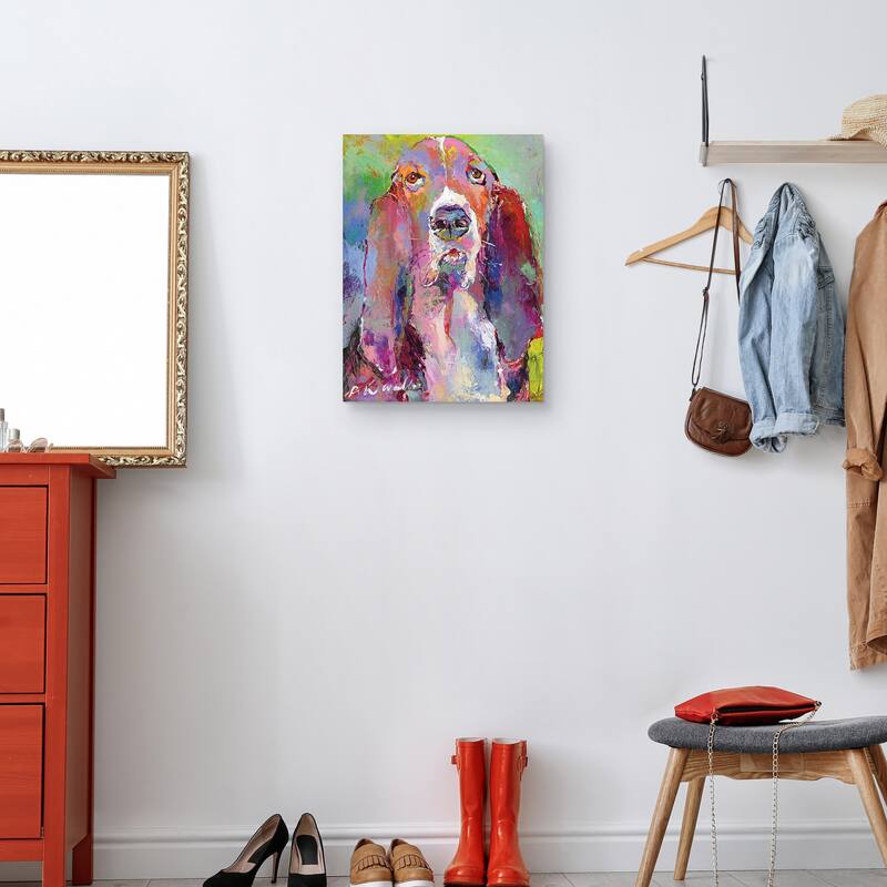 Art Basset Hound Canvas Art Print