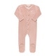 preview thumbnail 1 of 5, Ely's & Co. Velour Embroidered Bird & Butterfly Footie Collection Pink - 1 Months