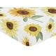 preview thumbnail 3 of 4, Sweet Jojo Designs Yellow, Green and White Boho Floral Sunflower Collection Girl Fitted Crib Sheet - Farmhouse Watercolor Flower