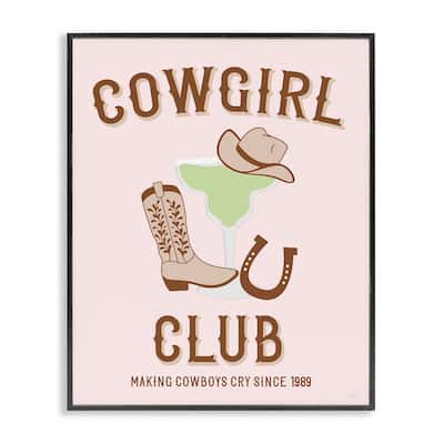 Stupell Cowgirl Club Accessories Framed Giclee Art Design By Natalie Carpentieri