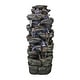 8-Tier Rocks Outdoor Water Fountain-47.2''H Waterfall with LED Light ...